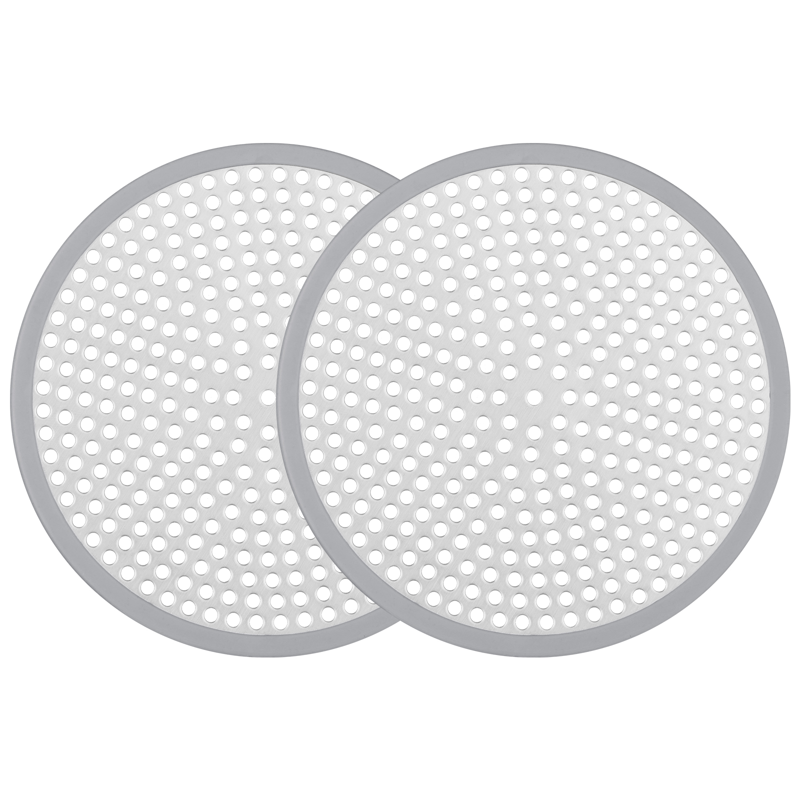 Ohtomber Shower Drain Hair Catcher - 2PCS 4.72” Shower Stall Sink Drain Cover Strainer, Stainless St